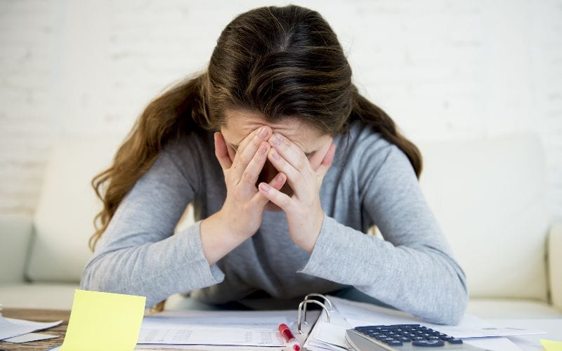SureBooks - accounting services Cape Town - woman stressed over accoutning (1)